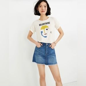 Madewell Rigid Denim A-Line Mini Skirt